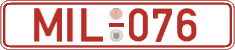 German license plate, Red license plates
