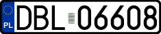 License plates of Poland, Regular car plates