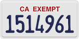 California, Exempt (1234567)