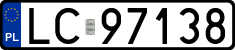 License plates of Poland, Regular car plates