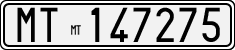 License plate of Italy, Cars (1927 year series)