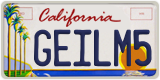 California, Vanity Plates
