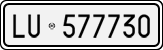 License plate of Italy, Cars (1927 year series)