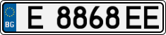 License plate of Bulgaria, Cars