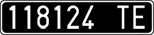 License plate of Italy, Cars (1927 year series)