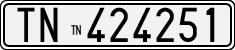 License plate of Italy, Cars (1927 year series)