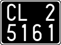 License plate of Italy, Cars (1927 year series)