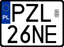 License plates of Poland, Regular car plates