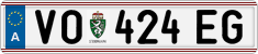 License plate of Austria, Regular plates