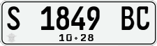 License plate of Indonesia, Regular plates