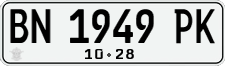 License plate of Indonesia, Regular plates