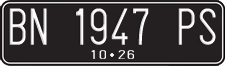 License plate of Indonesia, Regular plates