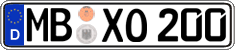German license plate, Regular plates