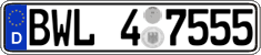 German license plate, Regional authorities