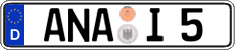 German license plate, Regular plates
