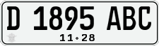 License plate of Indonesia, Regular plates