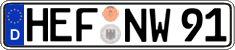 German license plate, Regular plates