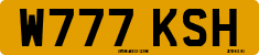 License plate of the United Kingdom, 1983 year system