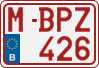 License plate of Belgium, Regular plates (2010)
