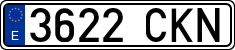 License plates of Spain, Ordinary (2000)