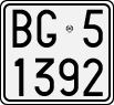 License plate of Italy, Motorcycles (1927 year series)