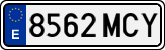 License plates of Spain, Ordinary (2000)