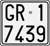 License plate of Italy, Motorcycles (1927 year series)