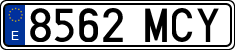 License plates of Spain, Ordinary (2000)