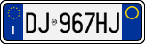 License plate of Italy, Cars (1994 year series)