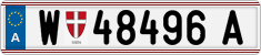 License plate of Austria, Regular plates