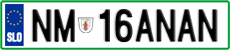 License plate of Slovenia, Vanity Plates