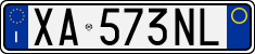 License plate of Italy, Cars (1994 year series)