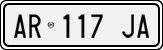 License plate of Italy, Cars (1994 year series)