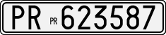 License plate of Italy, Cars (1927 year series)