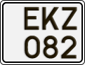 License plate of Sweden, Regular plates