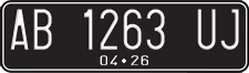 License plate of Indonesia, Regular plates