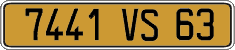 French license plate, FNI