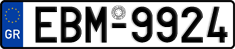 License plate of Greece, Cars
