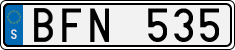 License plate of Sweden, Regular plates