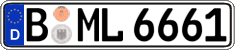 German license plate, Regular plates