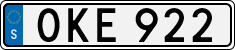 License plate of Sweden, Regular plates