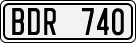 License plate of Sweden, Regular plates