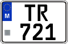 License plate of Malta, Trailers (TR 123(4))