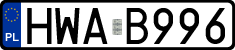 License plates of Poland, Authorities
