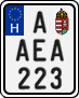 license plates of Hungary, Regular plates (2022)