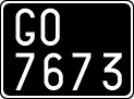 License plate of Italy, Cars (1927 year series)