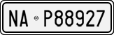 License plate of Italy, Cars (1927 year series)