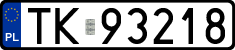 License plates of Poland, Regular car plates