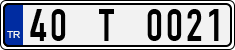 License plate of Turkey, Regular plates