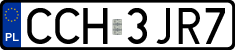 License plates of Poland, Regular car plates